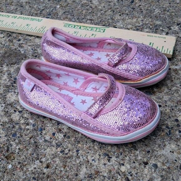 Converse One Star Pink Size 6 Toddler Mary Jane Sequin NWOT - Picture 5 of 9